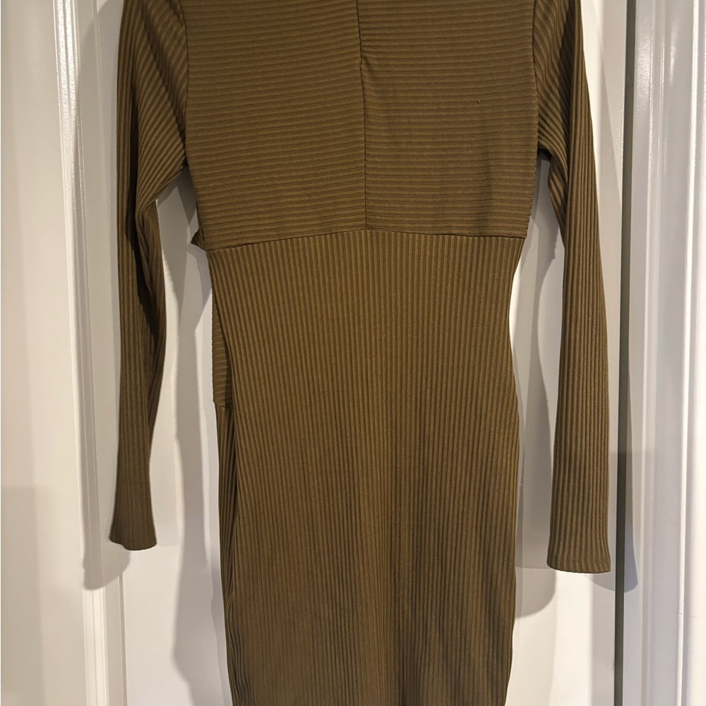 Guess Green Long Sleeve Bodycon Dress - Picture 4 of 6